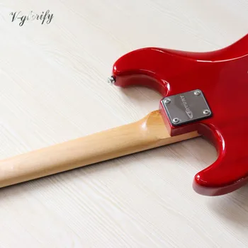 ST el-guitar 39 tommer røde farve højglans 6 string fuld basswood krop electrique guitare