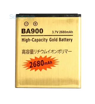 Seasonye 2680mAh BA900 Guld Batteri + Universal Oplader Til E1 J L M TX LT29/jeg ST26i/en S36h C2104 C1904 SÅ-04D