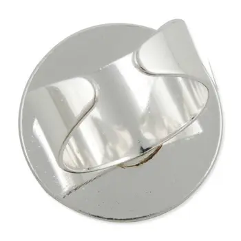 25MM/1 Tomme Sølv Forgyldt Justerbar Ring Tomme Base Med pude,passer til 25 mm facetslebet glas,der Sælges 20pcs/masse-C1840R