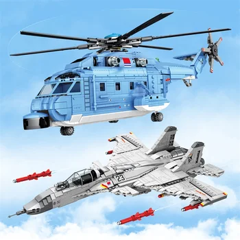 SEMBO Fly Fly Militære Air Force Helikopter Model byggesten Technic Fighter Hær, Navy Fly City Police Mursten