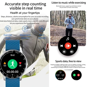 H30 IP68 Vandtæt Smart Ur med puls Health Monitor Fitness Tracker Sports Armbånd Kvinder Mænd Smartwatch Android IOS 2020