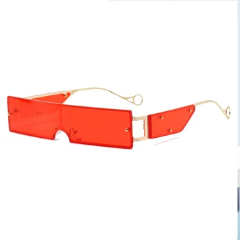 VCKA Vintage-Pladsen Konjunktion linse Solbriller Kvinder Designer Retro Uindfattede solbriller UV400-Brillerne på, lunette de soleil femme