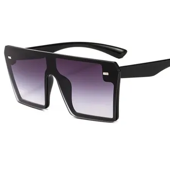 2020 Fashion Store Firkantede Solbriller Damer Flad Top Sort Gradient Overdimensionerede Briller Trendy Kvinder, Mænd Nuancer UV400