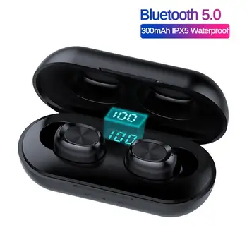 B5 TWS Bluetooth-5.0 Vandtæt Auto-Parring Trådløse Stereo Hovedtelefoner Sport Earbuds med Opladning Box