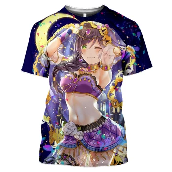 2020 Mode Æstetiske Harajuku Anime Elsker Live T-Shirt Kvinder 3d-Print Hot Sexy Loli Pige Streetwear t-Shirt Homme Summer Toppe