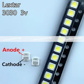 1000pcs LED-Baggrundsbelysning 1W 3030 3V kold hvid 80-90LM nye TV-Program
