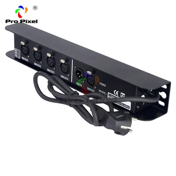1 stk Dmx Controller 4 Port DMX Splitter Output 512x4 Kanaler For Dj Disco Lys Fase Kontrol