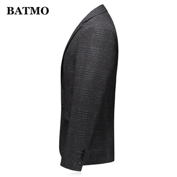 Batmo 2020 nye ankomst høj kvalitet plaid casual blazer mænd,mænds jakkesæt, jakker,casual jakker mænd 6213