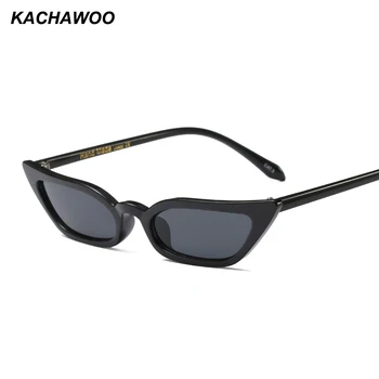 Kachawoo sexy lady retro cat eye solbriller kvinder lille størrelse candy farve rød sort mode solbriller til kvinder 2018 uv400