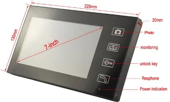 SmartYIBA Touch-Panel Trådløs Video Intercom med IR Night Vision Kamera Trådløs Video Dørklokken Dørtelefonen Til Sikkerhed i Hjemmet