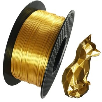 PLA 3D-Printer Filament 1.75 mm Silke, Sølv, Guld 250g/500g/1KG Shiny Metallic Føler 3D-Print Materiale Silkeagtig Glans Filament