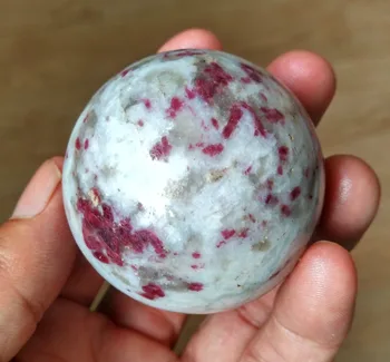 2stk Naturlig rød turmalin kvarts krystal poleret kugle, bold til salg