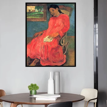 Moderne Paul Gauguin Lærred Maleri Skandinaviske Plakater og Prints Væg Kunst Billede til stuen, boligindretning Cuadros