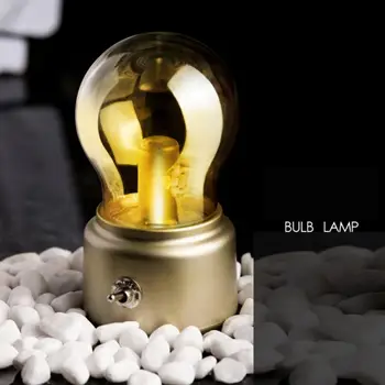 Genopladelige LED-Edison Pæren USB 5V omgivende luft. flammeloes Ild Belysning Wolfram Vintage Flimrende Effekt Roman Candle Tip Lampe Hjem Indretning