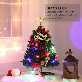 60cm Tabel LED juletræ Nightlight Dekoration Lys Fyrretræ Mini Xmas Tree juledekoration nytår Gave