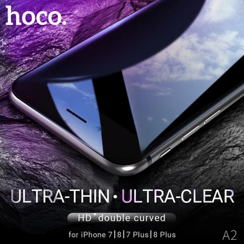 Hoco hærdet glas til apple iphone 7 8 plus-skærm protector glas film 9h hårdhed ridse beskyttelse, anti fingerprint klar