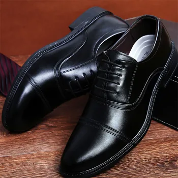 Nye Mænd Kjole sko formelle sko mænd er Håndlavet business sko bryllup sko Stor Størrelse ægte Læder Blonder-up Mandlige sdc34