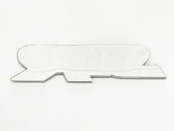 SiR Sølv Wire Tegning Metal Mærkat Køretøj-logo Badge-Logo Rød Sølv