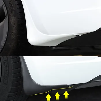 Mudder klapper For Tesla model3 stænkskærme fendere splash MUDDER guands Bil Fendere Tilbehør Mudder Vagter Bag Forsiden