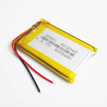 EHAO 403048 3,7 V Lithium-Polymer-600mAh LiPo Genopladeligt Batteri Til Mp3, GPS, bluetooth bluetooth højttaler e-bog