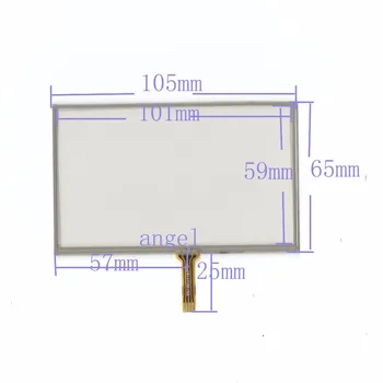 10stk/masse Nye 4,3 Tommer 4 Wire Universal LCD-Touch Screen Bil GPS-105mm*65mm 105*65 mm Til 721Q310B63-A2 HSD043I9W2-A10-R00