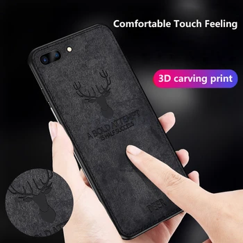 Varm Klud Tekstur Hjorte 3D Blødt TPU Magnetiske Bil Tilfældet For Huawei Honor 10 Indbyggede Magnet Plade Tilfældet For Huawei Honor V10 Dække