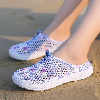 2018 dame casual Træsko Åndbar beach sandaler valentine tøfler sommeren slip på kvinder klip-klappere sko hjem sko til kvinder