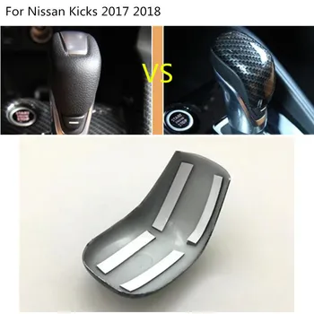 Car Cover Carbon Fibre Stick Styling gearknop Kontrol Lampe Frame Trim 1stk For Nissan Spark 2017 2018 2019 2020