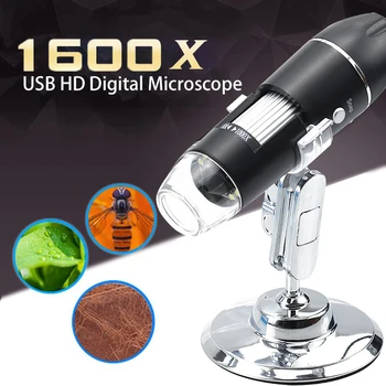 Mikroskop til lodning Digital Mikroskop Usb-mikroskop, Lup 500X 1000X 1600X To Adaptere Understøtter Windows Android-Telefon