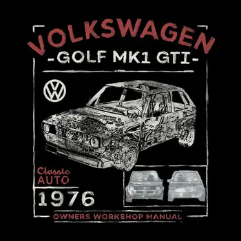 Golf MK1 GTI-Workshop Manual, til Mænd T-Shirt