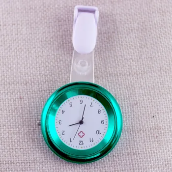 Farverige galvanisering damer kvinder sygeplejerske enkel clip lommeur hospital læge FOB kvarts hænge gave ure