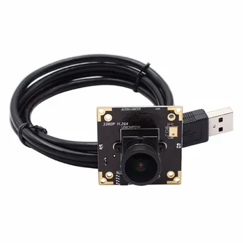 ELP 2MP/3MP WDR H. 264 30fps vidvinkel på 170 grader fisheye-Linse Gratis UVC-driver Mini Webcam PCB Board Kamera Modul til Linux