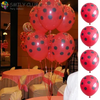 12inch 100 PCS/lot Black Polka Dot Balloon For Wedding//Birthday Party/Christmas Decoration Latex Balloons White Red Kids Gifts