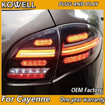 KOWELL LED Baglygte Lampe til Porsche Cayenne 2011-2013 baglygter til Cayenne LED dynamic blinklyset tallight