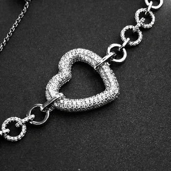 Cheny s925 sterling sølv armbånd December kærlighed armbånd kvindelige hjerte-formet spænde armbånd, kæde lås mode bohemia