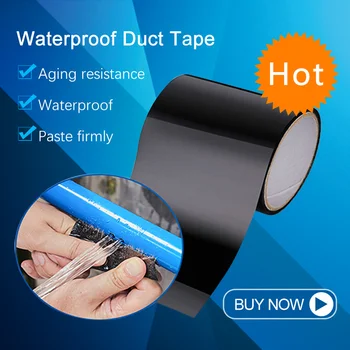 10x150cm Vandtæt Tape Høj Temperatur Resistent over For Lækage Reparation Stærkt Klæbende Tape Vand, Rør, Spand Hood Tape