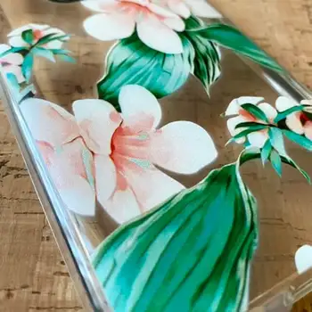 Silikone Case med mønster for Xiaomi Redmi Note 9 hvide blomster