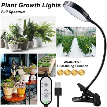Voksende LED Plantas USB-Phyto Lampe Vokse FØRTE Fuld Spektret Lys Plante Lampe Fitolamp For Planter Blomst Fitolampy Vokse Telt Box