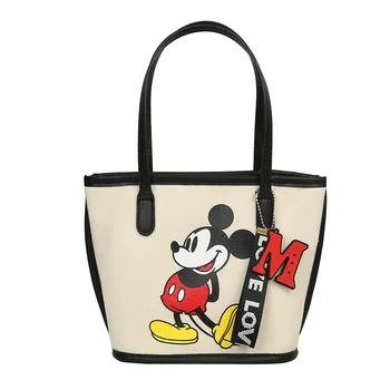 Disney canves mickey mouse skuldertaske Minnie taske