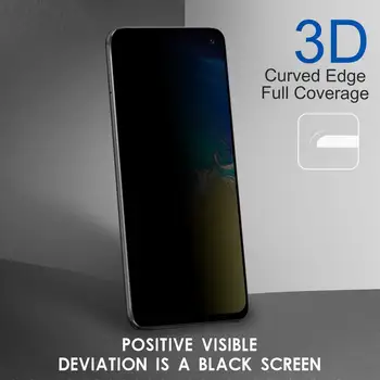 9D Fuld Dækning Sort privatlivets fred For SAMSUNG Galaxy S10e Anti Glare Hærdet Glas Til SAMSUNG S10 lite Anti Spion Screen Protector