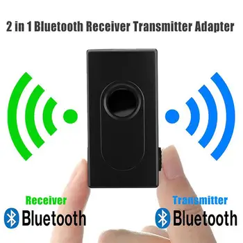 2 I 1 Bluetooth-V4-Sender-Modtager Trådløs A2DP 3,5 mm Stereo Audio Musik Adapter til TV, Telefon, PC Y1X2 MP3 MP4-TV PC