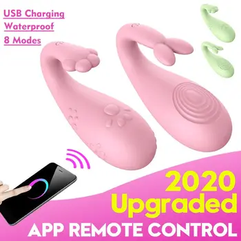 APP ' en Bluetooth-Dildo Vibrator Trådløse Vibrerende Trusser Sex Legetøj til Kvinder G Spot Klitoris Stimulator 8 Modes Voksen Spil, Sex Legetøj