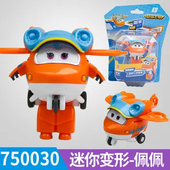 Super Vinger Mini Flyvemaskine ABS Robot legetøj Action Figurer Super Wing Transformation Jet Animation børn Børn Gave