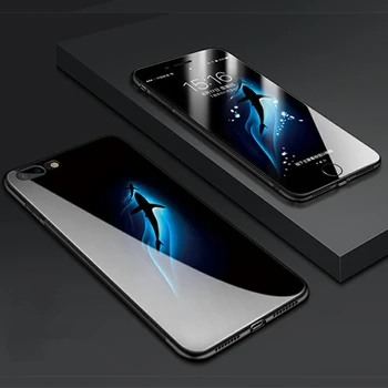 Hærdet Glas Tilfældet For Huawei Honor 9x Pro 8x 7x Sort Tegnefilm Fox Hårdt Cover Til Huawei Honor 9x 7a 8A 8b telefon Beklædning