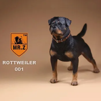 Mr. Z 1/6 Skala Simulation Dyr hund tyske Rottweiler Hund Model Legetøj Gave Model F 12