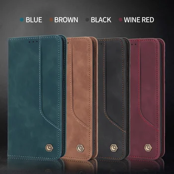 Flip Læder taske Til Samsung M31S S20 FE Tegnebog Samsung Note20 S10 Ultra Magnetisk Cover Bog Stå Fundas Kort-Pakke