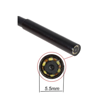 5.5 MM 6LED Android Smartphone USB Endoskop Kamera IP67 Vandtæt Inspektion Endoskop Rør Kamera Med 5M Fleksibel Stift Kabel
