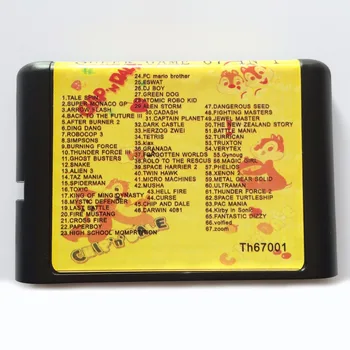 67 I 1 Sega MD Game Card Til 16 bit Sega Mega Drive / Genesis