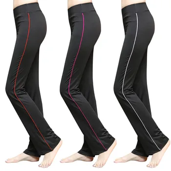 Kvinders fitness bukser, straight Slim sved absorberende åndbar Bred ben bukser jogging track pants 2020 ny