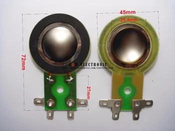 10stk 25.5 mm Titanium Membran DISKANT film spole Speaker voice coil